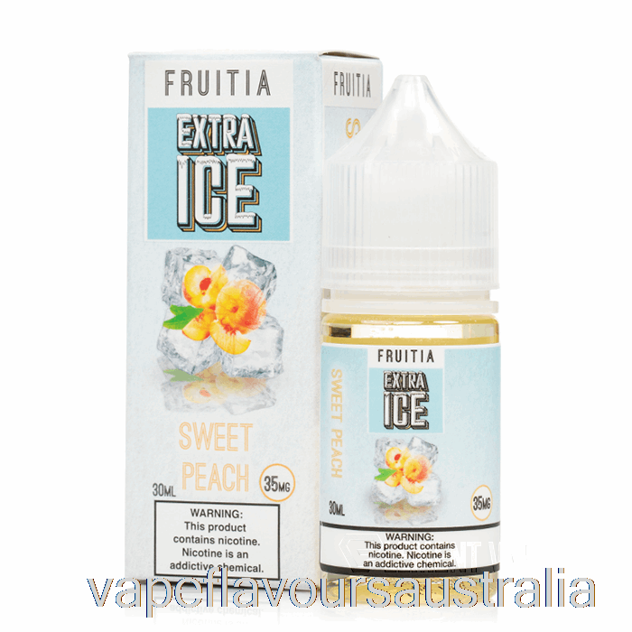 Vape Australia Sweet Peach - Extra Ice - Fruitia Salts - 30mL 35mg